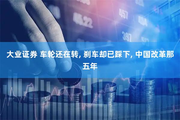 大业证券 车轮还在转, 刹车却已踩下, 中国改革那五年